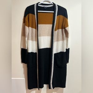 UK2LA Knit colour block cardigan sz M